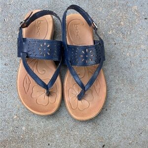 b.o.c. Navy Leather Sandals